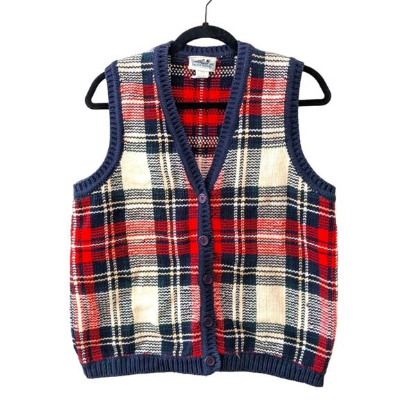 Vintage Button up sweater vest - Picture 1 of 5
